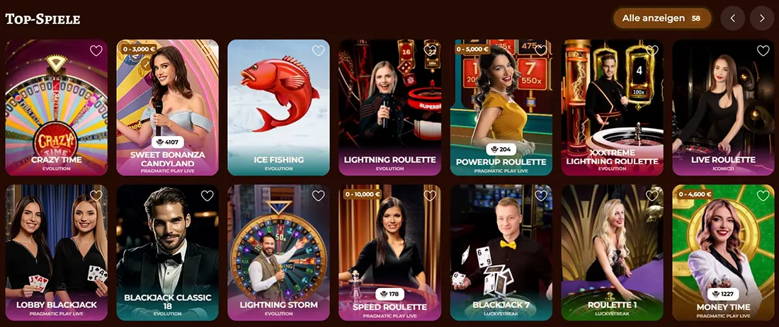 PlayJonny Casino Live-Casino